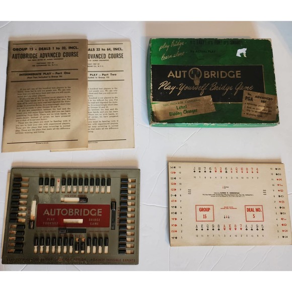 Vintage Auto Bridge-Play Yourself Bridge Game Advanced Set - Picture 5 of 8